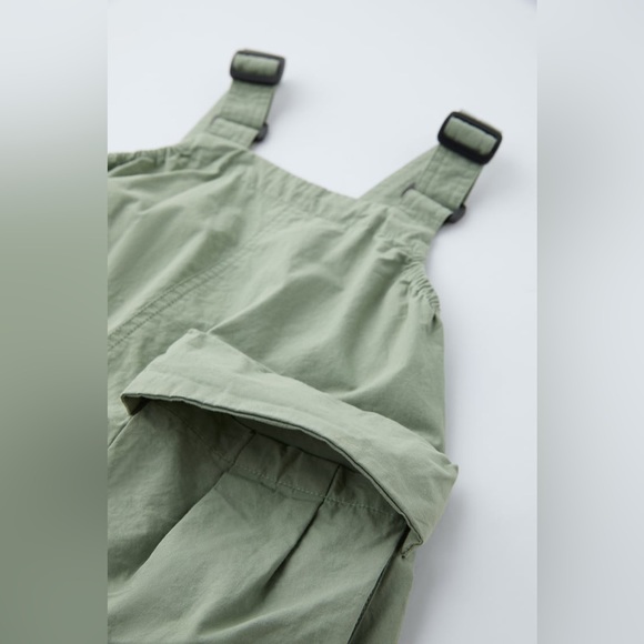 NWT ZARA KIDS/TECHNICAL POCKET PINAFORE DRESS - Picture 5 of 5